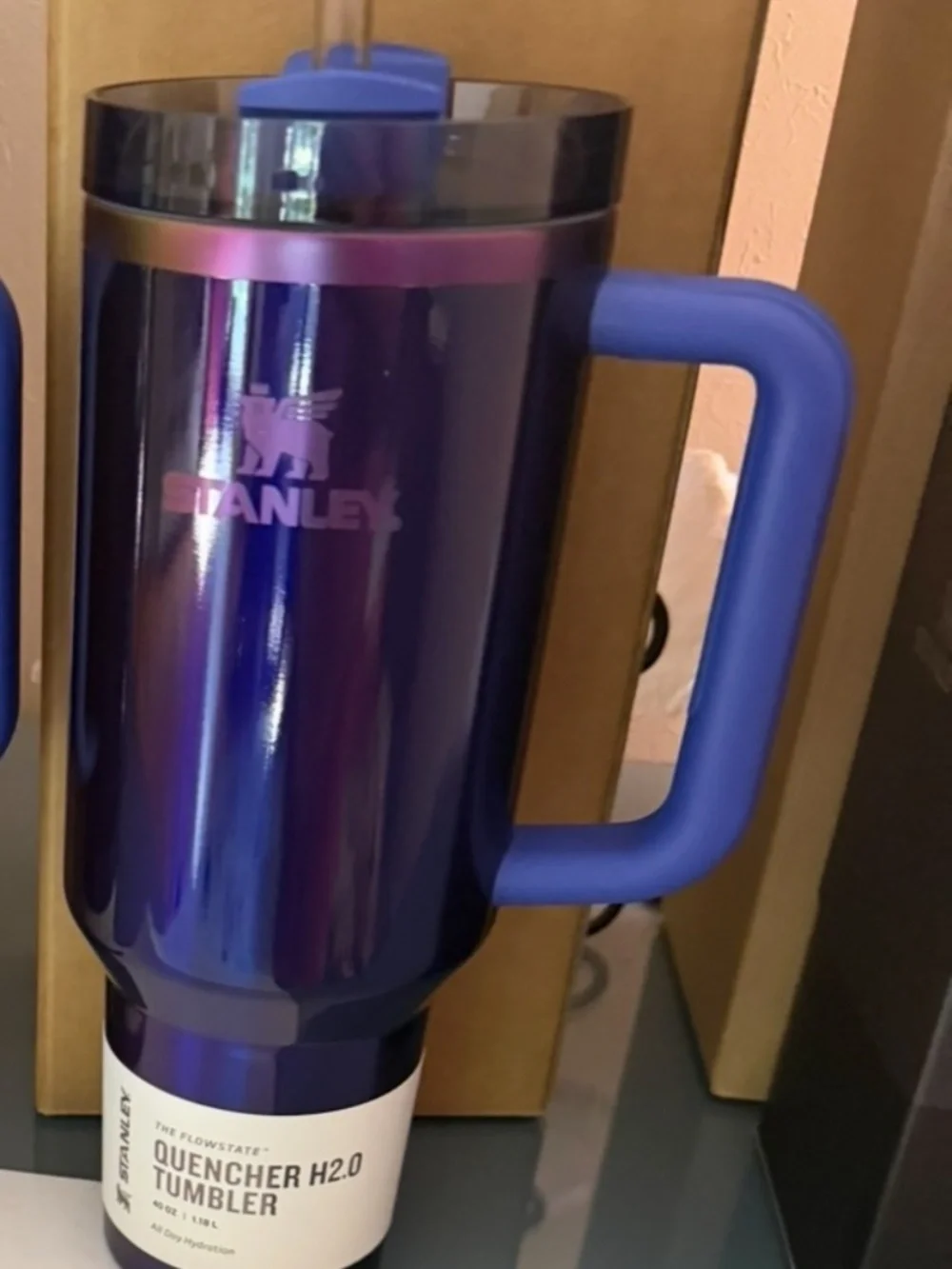 Stanley lot! 9 tumblers, brand new in box. 1 flask, brand new with tag.